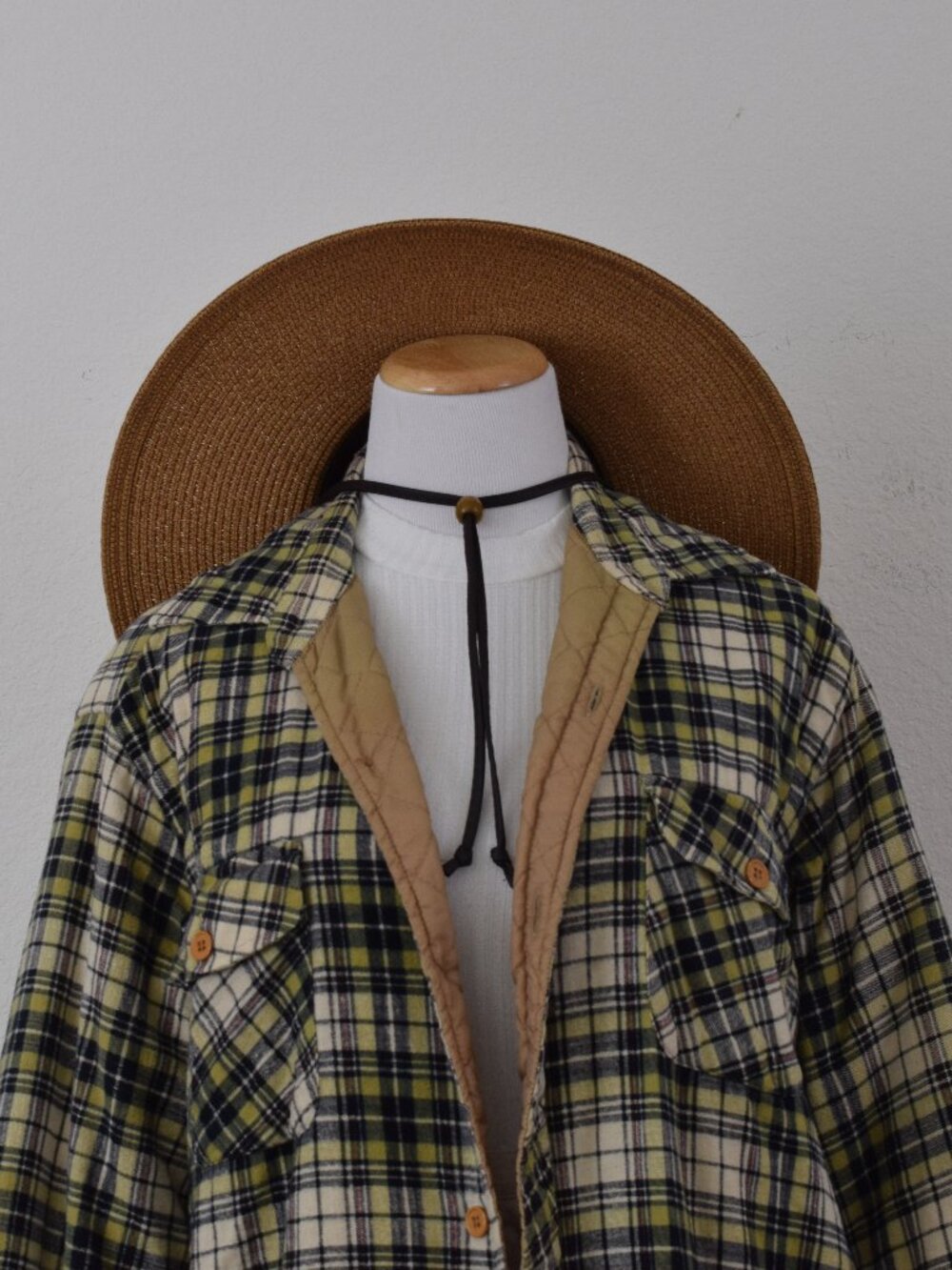 IMPERFECT Vintage Men's Plaid Quilted‎ Shirt Jacket by Shipton Sportswear